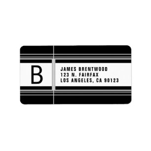 Cool Geometric Stylised Return Address Label