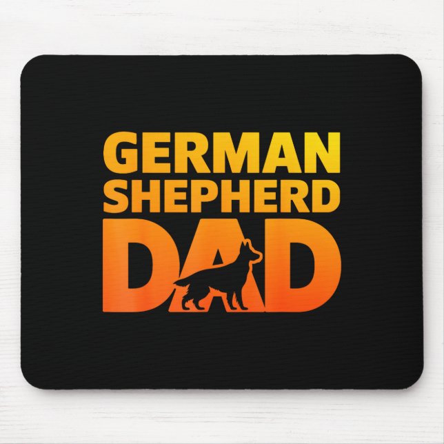 Cool German Shepherd Design For Men Boys Dog Lover Mouse Mat (Front)