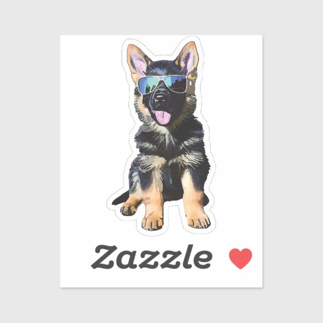 Cool German Shepherd puppy (Sheet)