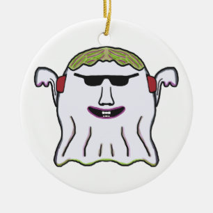 Cool Ghost Ceramic Tree Decoration