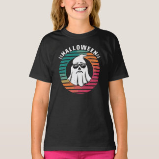 Cool Ghost Halloween Retro Design T-Shirt
