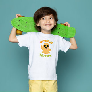 Cool Ghost Halloween T-Shirt | Funny Kids Tee