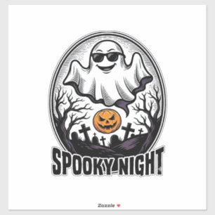 Cool Ghost Halloween Vintage Engraving Tee Art_1