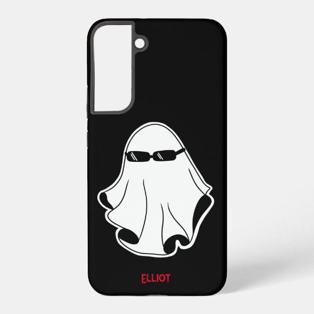Cool Ghost with black sunglasses  Samsung Galaxy S22+ Case (Back)