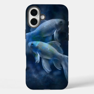 Cool Ghostly Goldfish iPhone 16 Plus Case