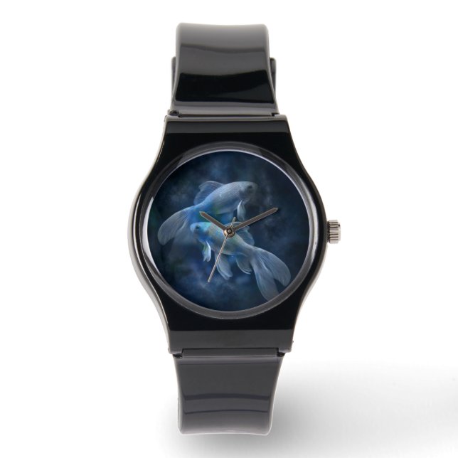 Cool Ghostly Goldfish Watch (Front)