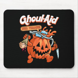 Cool Ghoul Aid Funny Ghoul Pumpkin Cute Meme Hallo Mouse Mat