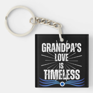 Cool Gift Grandpa Papa Grandfather Modern Grandad Key Ring