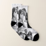 Cool Gift Ideas Newlyweds - Custom Photo Socks<br><div class="desc">Personalised socks with pictures of the newlyweds are great gifts for Christmas, an anniversary or a belated wedding gift. Custom socks with pictures of them for a fun wedding gift, family photo day, or any special occasion. Custom photo socks are fun for a newly married couple. Use wedding photos to...</div>