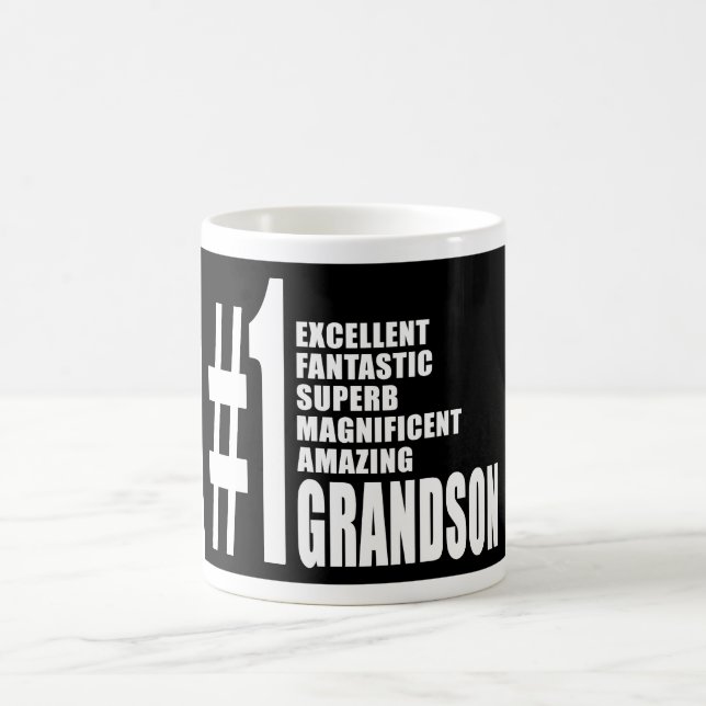 Cool Gifts for Grandsons : Number One Grandson Coffee Mug (Center)