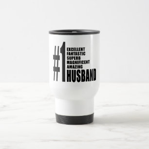 Cool gifts for Husbands : Number One Husband Travel Mug