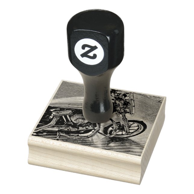 Cool gifts for motorcyclists rubber stamp (Stamp)