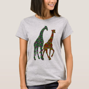 cool giraff t-shirt design wild life giraff