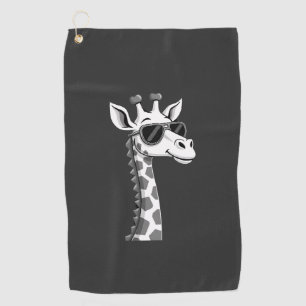 Cool Giraffe Art For Men Women Kids Animal Lover A Golf Towel