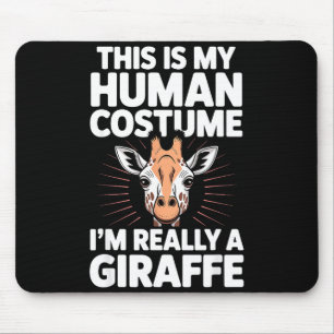 Cool Giraffe Art For Men Women Kids Toddler Giraff Mouse Mat