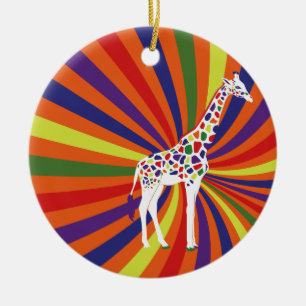 Cool Giraffe Ceramic Tree Decoration