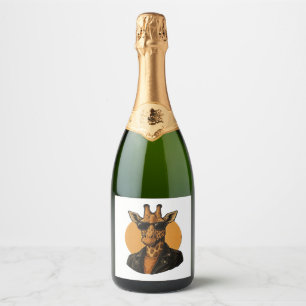 cool giraffe Classic T-Shirt Sparkling Wine Label