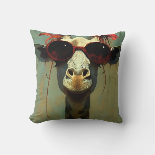 Cool Giraffe Cushion (Front)