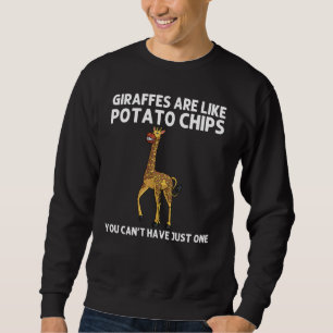 Cool Giraffe For Men Women Animal Wildlife Zoo Sa Sweatshirt