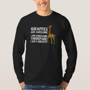 Cool Giraffe For Men Women Animal Wildlife Zoo Saf T-Shirt