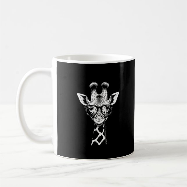 Cool Giraffe Graphic Casual Summer Funny Cute Anim Coffee Mug (Left)