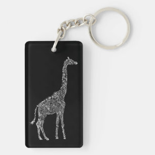 Cool Giraffe Keychain