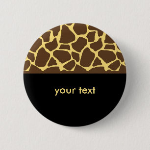 Cool Giraffe Pattern 6 Cm Round Badge