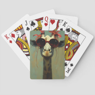 Cool Giraffe Playing Cards
