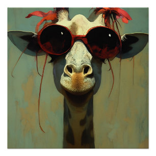 Cool Giraffe Poster