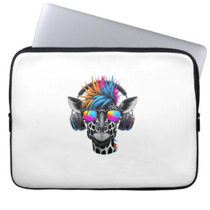 Cool Giraffe Sunglasses Headphones Giraffes Laptop Sleeve