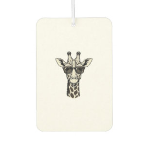 Cool Giraffe Sunglasses Vintage Engraving Shirt_1 Car Air Freshener