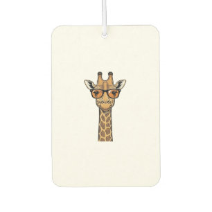 Cool Giraffe Sunglasses Vintage Engraving Shirt De Car Air Freshener
