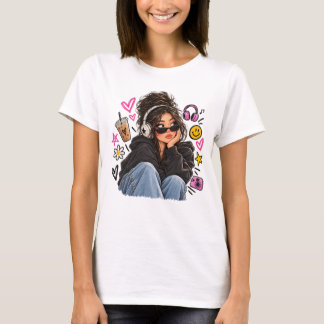 Cool Girl – Aesthetic Y2K Girl T-Shirt