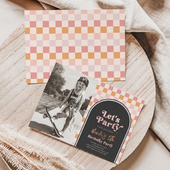 Cool Girl Birthday Party Invitation | Skater Girl (Creator Uploaded)