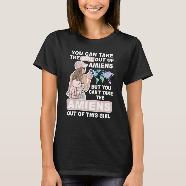 Cool Girl from Amiens City Proud Amiens Girl T-Shirt (Front)