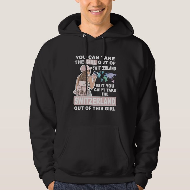 Cool Girl from Switzerland  Proud Switzerland Girl Hoodie (Front)