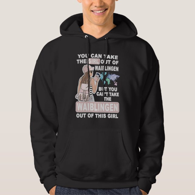 Cool Girl from Waiblingen City  Proud Waiblingen G Hoodie (Front)