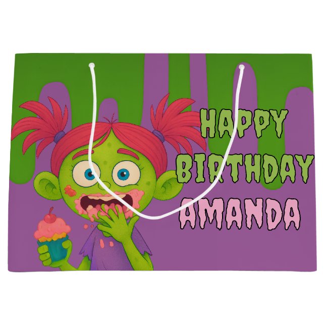 Cool Girl Zombie Reversible Gift Bag (Front)