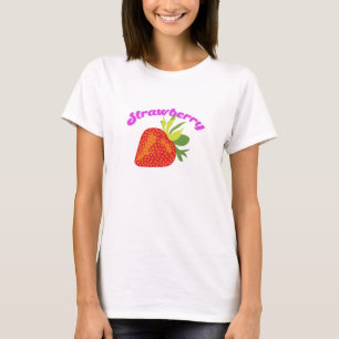 Cool Girlfriend Womens Strawberry T-shirt Design