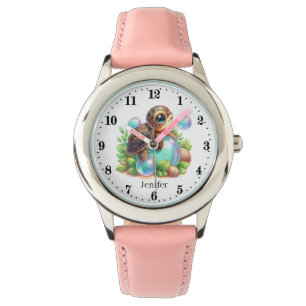 Cool girls sea turtle add name watch