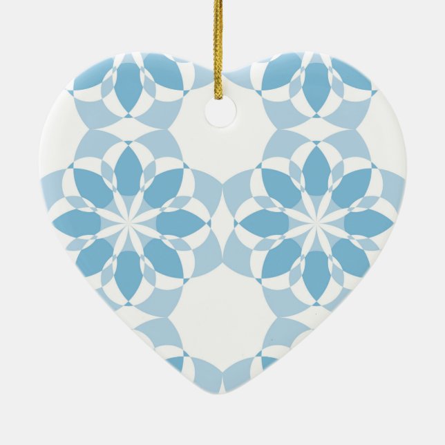 Cool, girly, modern, trendy unique flower abstract ceramic tree decoration (Back)