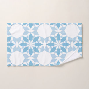 Cool, girly, modern, trendy unique flower abstract hand towel