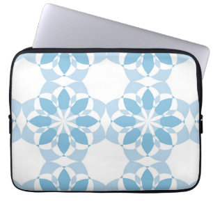 Cool, girly, modern, trendy unique flower abstract laptop sleeve