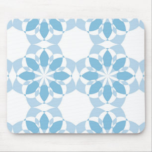 Cool, girly, modern, trendy unique flower abstract mouse mat