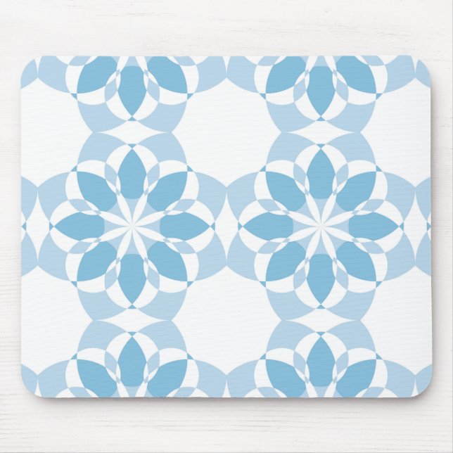 Cool, girly, modern, trendy unique flower abstract mouse mat (Front)