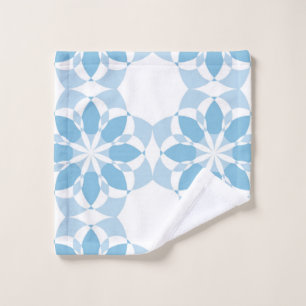 Cool, girly, modern, trendy unique flower abstract wash cloth