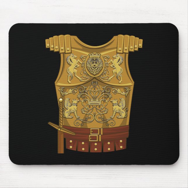 Cool Gladiator Halloween Combat Costume Fighter Gi Mouse Mat (Front)