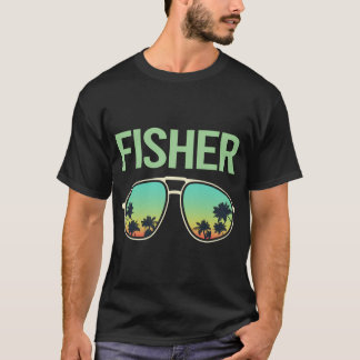 Cool Glasses Fisher T-Shirt