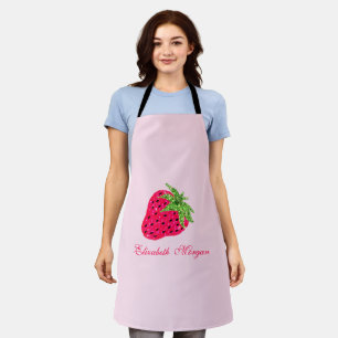 Cool Glitter Strawberry Pink Apron
