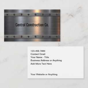 Cool Glossy Construction Business Cards